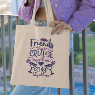 Bolso De Tela Amigos que Crucero Juntos Vacaciones