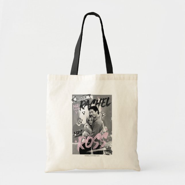 Bolso De Tela AMIGOS™ | Sr. Rachel y Sra. Ross (Frente)