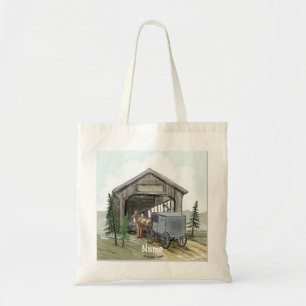 Bolso De Tela Amish Covered Bridge Tote Bag