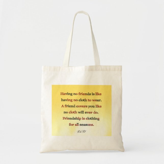 Bolso De Tela Amistad (Frente)