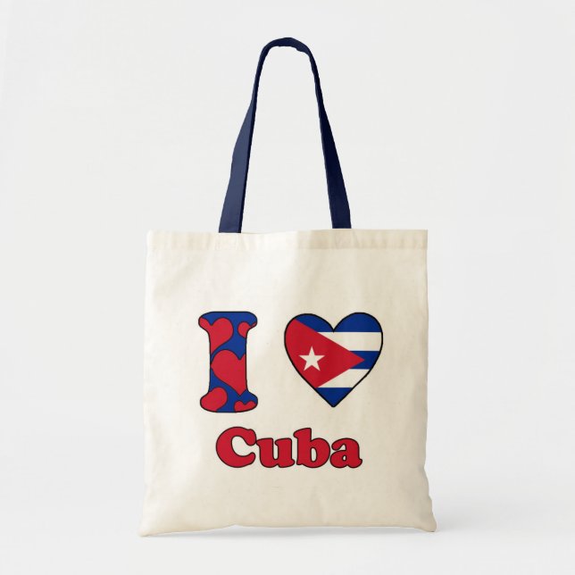 Bolso De Tela Amo a Cuba (Frente)