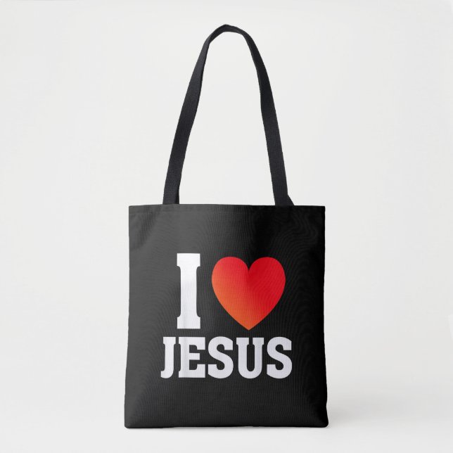 Bolso De Tela Amo a Jesús (Anverso)