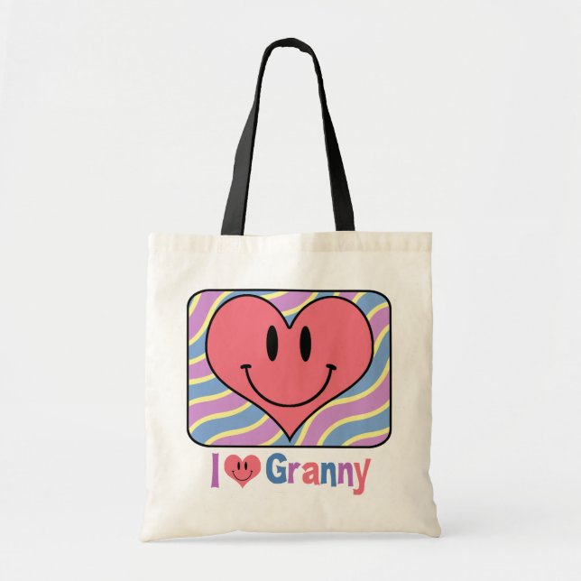Bolso De Tela Amo a la abuelita (Frente)