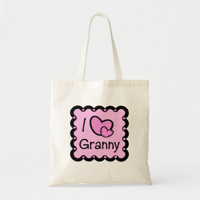Bolso De Tela Amo a la abuelita T-Shirte lindo (Frente)