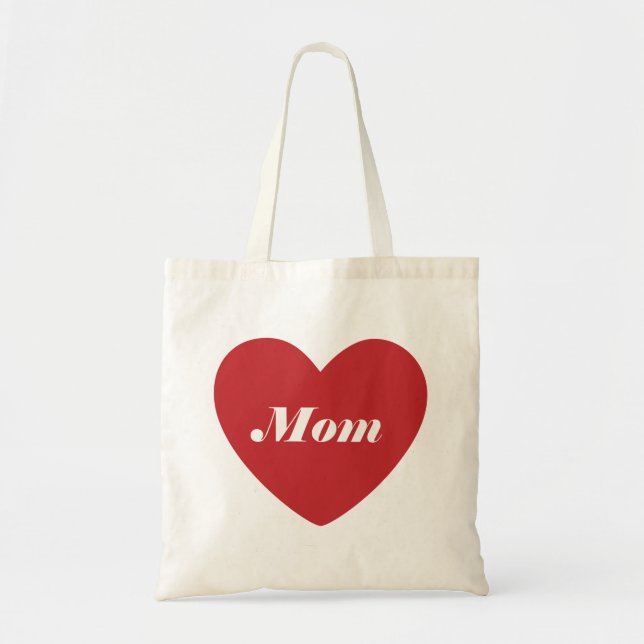 Bolso De Tela Amo a la mamá (Frente)