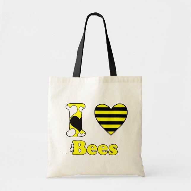 Bolso De Tela Amo a las abejas (Frente)