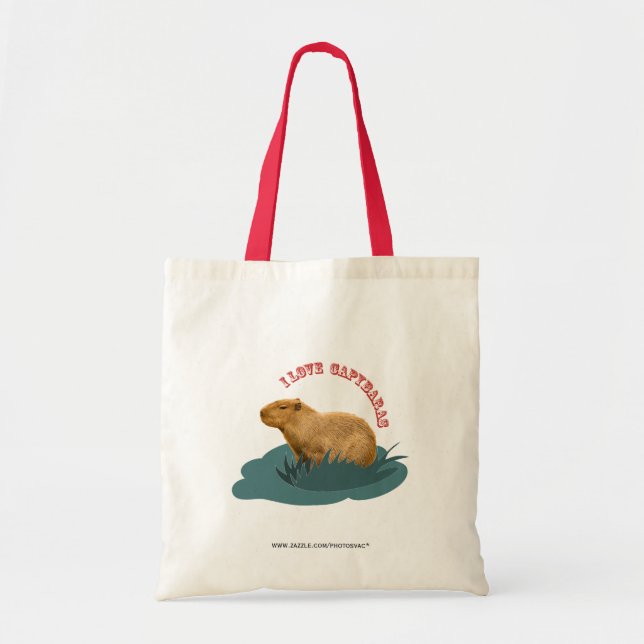 Bolso De Tela Amo a los carpinchos (Frente)