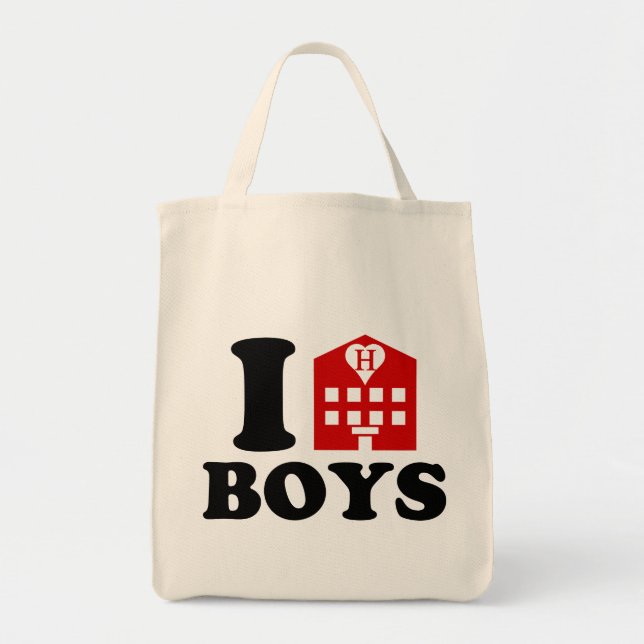 Bolso De Tela Amo a los chicos del hotel (Frente)