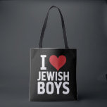 Bolso De Tela Amo a los chicos judíos que corazón a los judíos H<br><div class="desc">Amo a los chicos judíos que corazón a los judíos Hanukkah</div>