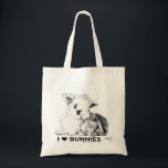 Bolso De Tela Amo a los conejitos<br><div class="desc">100% de los beneficios donados al Animal Shelter Artist http://www.franctasyart.com</div>