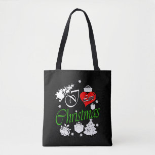 Bolso De Tela Amo a los Navidades