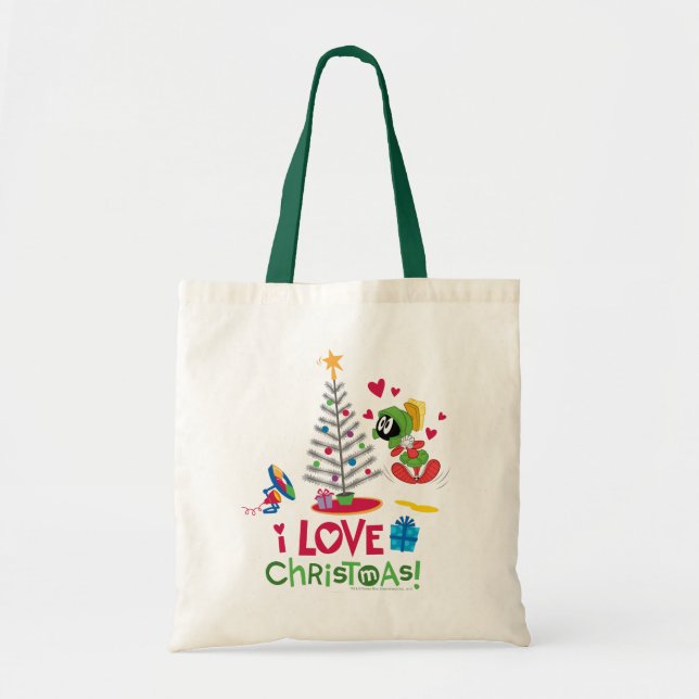 Bolso De Tela Amo a los Navidades - MARVIN THE MARTIAN™ (Frente)