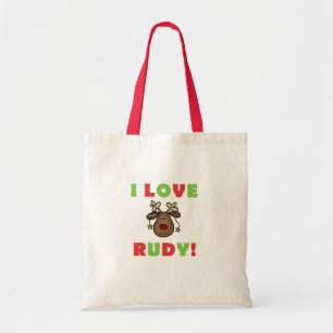 Bolso De Tela Amo a los renos de Rudy