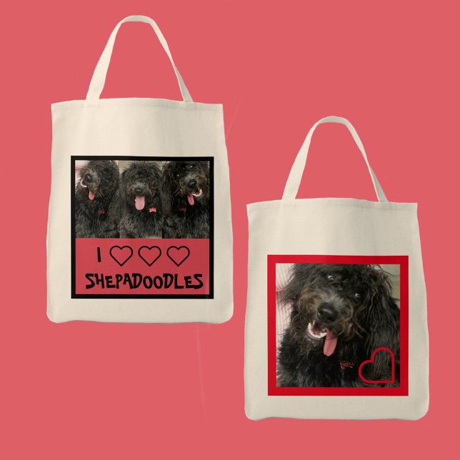 Bolso De Tela Amo a los Shepadoodles (Subido por el creador)
