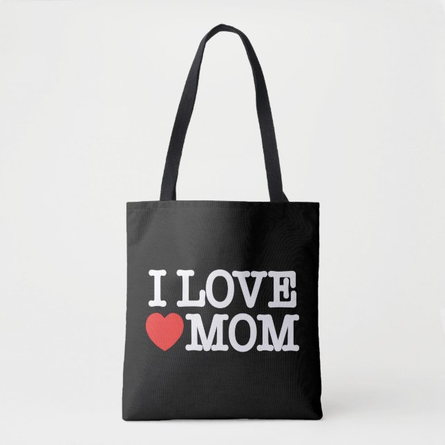 Bolso De Tela Amo a mamá (Anverso)