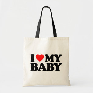 BOLSO DE TELA AMO A MI BEBÉ