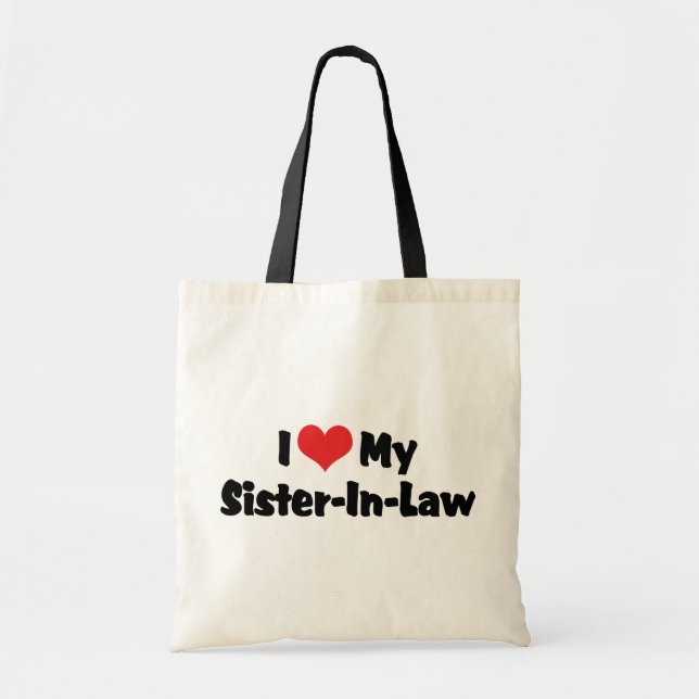 Bolso De Tela Amo a mi cuñada (Frente)