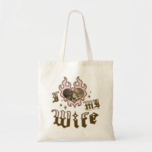 Bolso De Tela Amo a mi esposa - Brown - DingusDesign