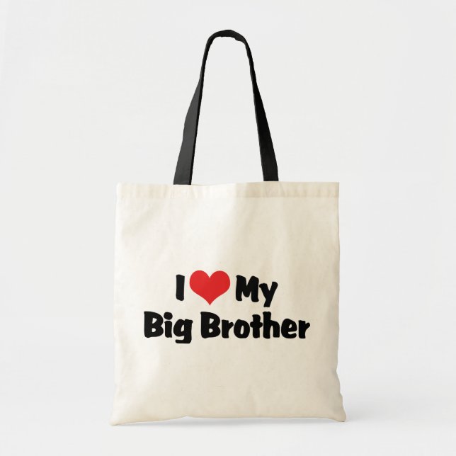 Bolso De Tela Amo a mi hermano mayor (Frente)