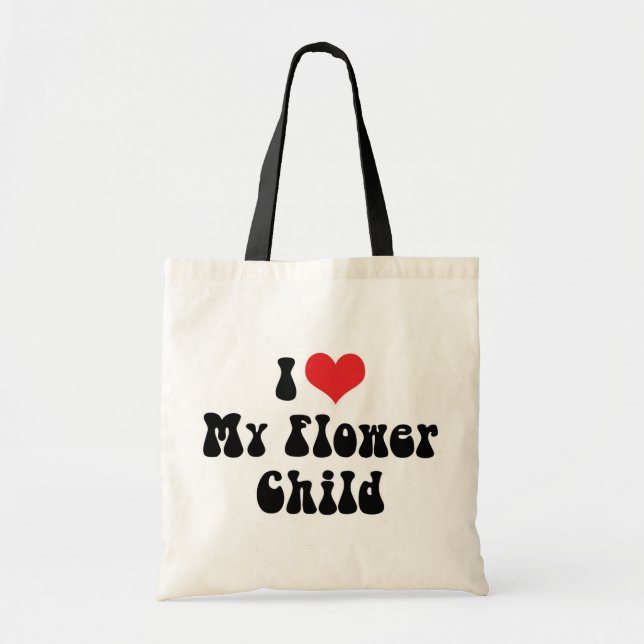Bolso De Tela Amo a mi hijo de la flor (Frente)