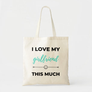 Bolso De Tela Amo A Mi Novia Tanto Negro