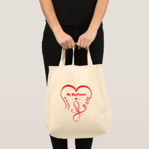 Bolso De Tela Amo a mi novio, nos amo ♥
