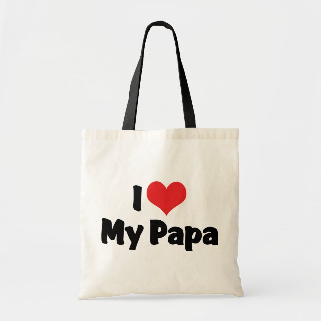 Bolso De Tela Amo a mi papá (Frente)