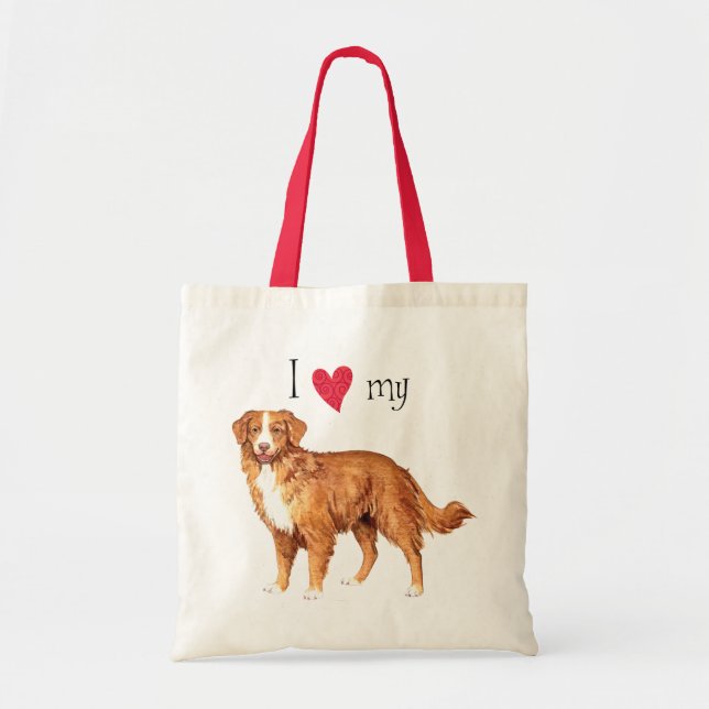 Bolso De Tela Amo a mi Toller (Frente)