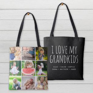 Bolso De Tela Amo a mis nietos 9 Foto Collage de Instagram