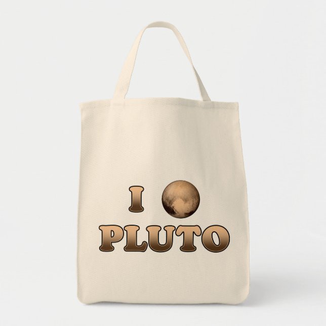 Bolso De Tela Amo a Plutón (Frente)