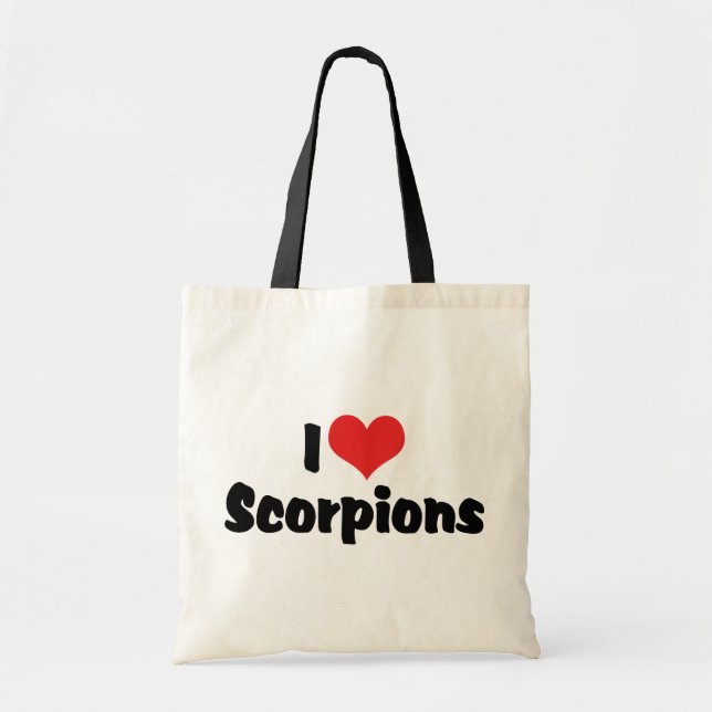 Bolso De Tela Amo a Scorpions de corazón (Frente)