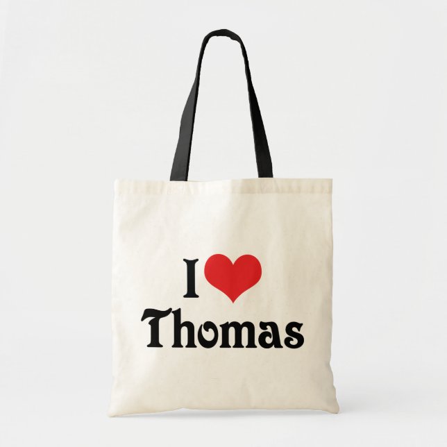 Bolso De Tela Amo a Thomas (Frente)