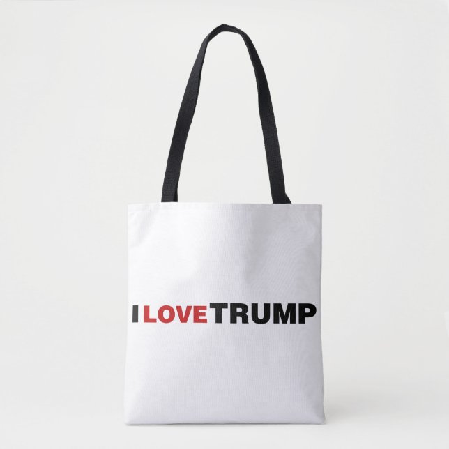 Bolso De Tela Amo a Trump (Anverso)