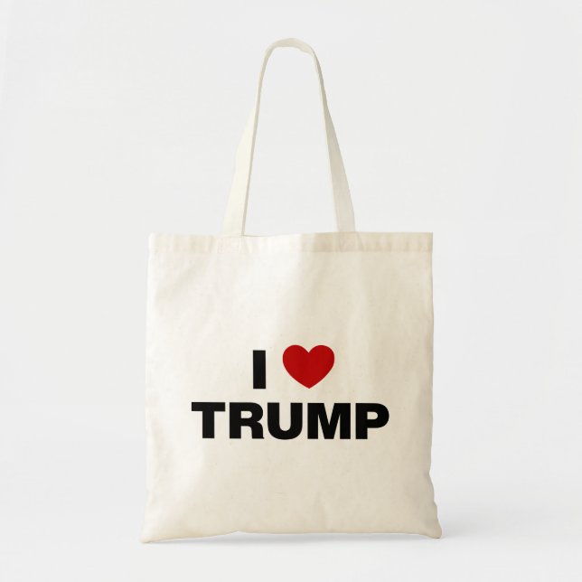 Bolso De Tela Amo a Trump (Frente)