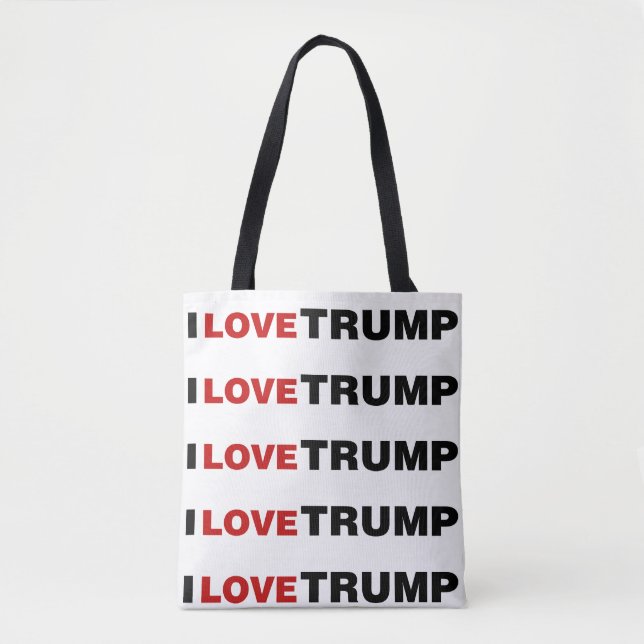Bolso De Tela Amo a Trump (Anverso)