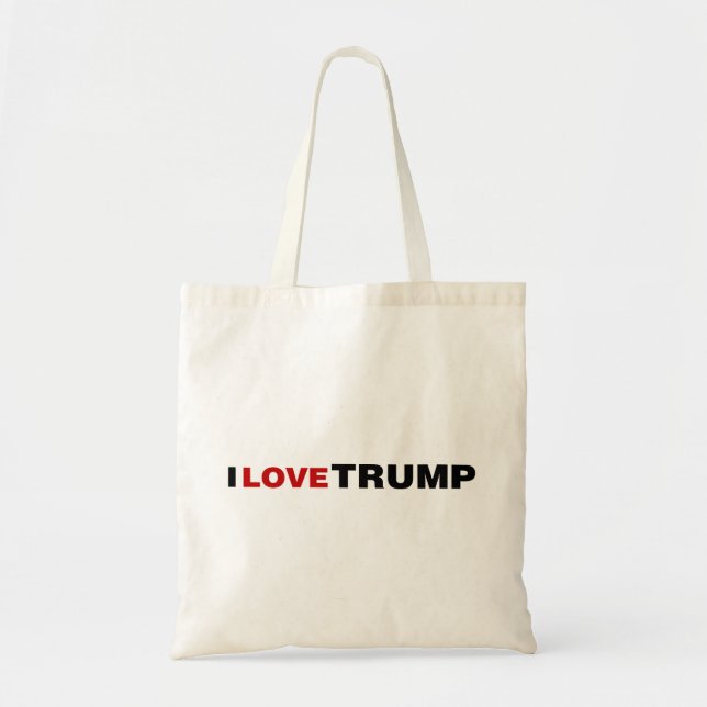 Bolso De Tela Amo a Trump (Frente)
