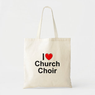 Bolso De Tela Amo al coro de la iglesia (del corazón)