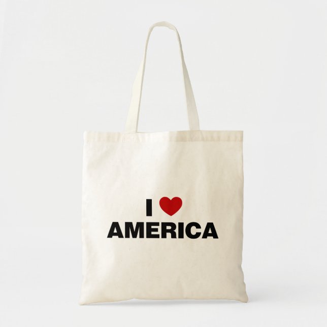 Bolso De Tela Amo América (Frente)