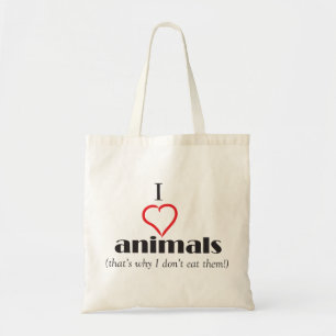 Bolso De Tela Amo animales