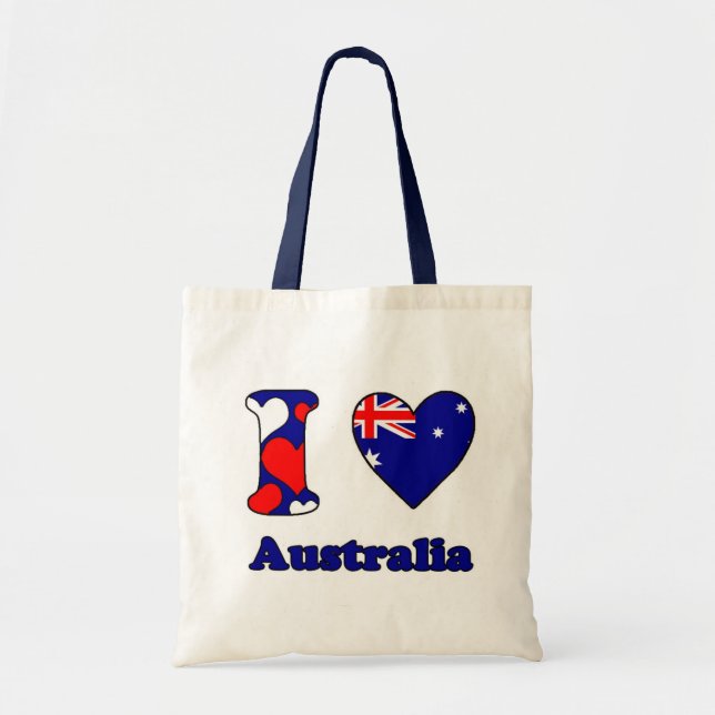 Bolso De Tela Amo Australia (Frente)