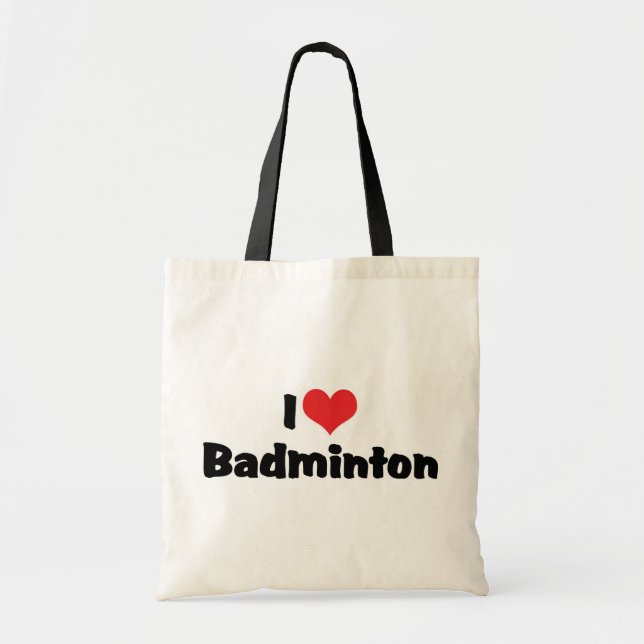 Bolso De Tela Amo Badminton (Frente)