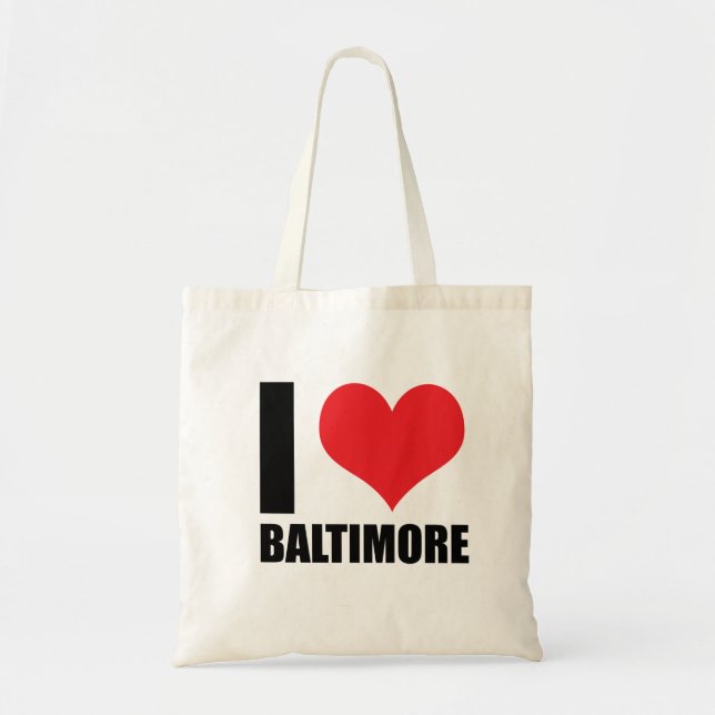 Bolso De Tela Amo Baltimore (Frente)