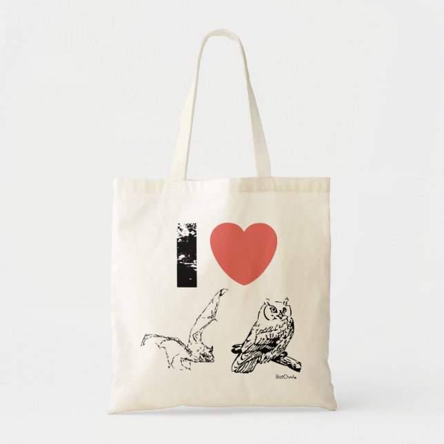 Bolso De Tela Amo BatOwl (Frente)
