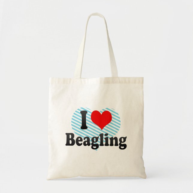 Bolso De Tela Amo Beagling (Frente)