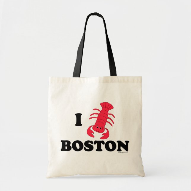 Bolso De Tela Amo Boston (Frente)