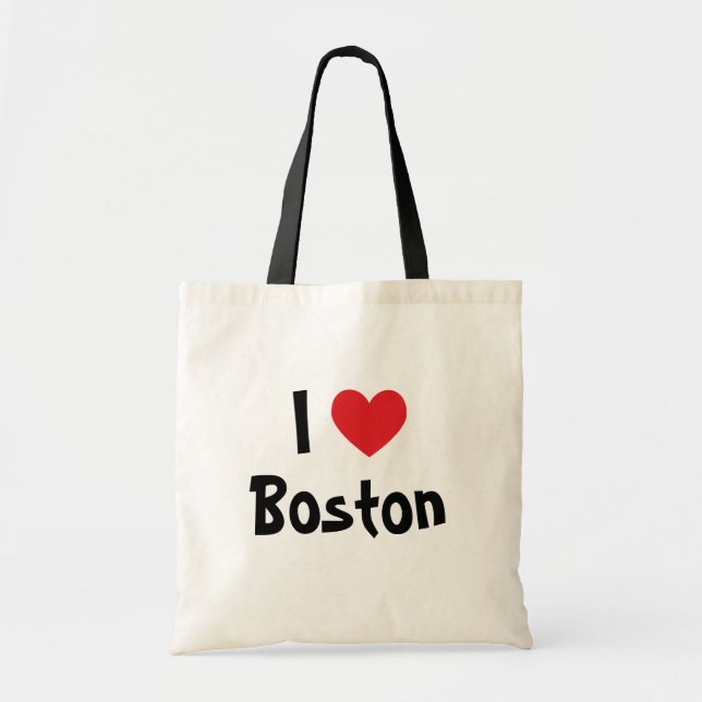 Bolso De Tela Amo Boston (Frente)