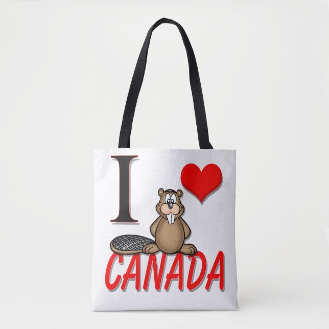 Bolso De Tela Amo Canadá (Anverso)