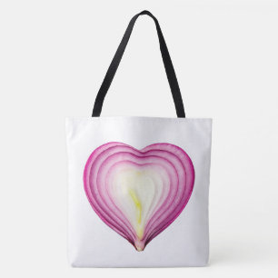 Bolso De Tela Amo Cebolla Púrpura Gran Tote De Hombro