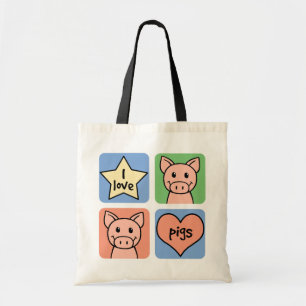 Bolso De Tela Amo cerdos