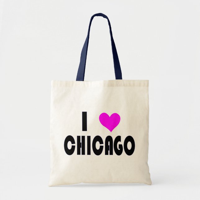 Bolso De Tela Amo Chicago (Frente)
